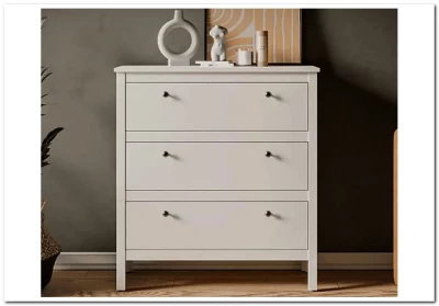 Комод Ева (Хельга) KOM3S белый BRW