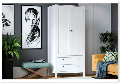 Шкаф Ева (Хельга) SZF2D2S белый BRW