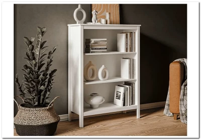 Стеллаж Ева (Хельга) REG/125 белый BRW