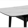 Стол обеденный Signal SENTO 120 (белый лак/черный)