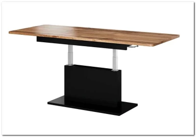 Стол-трансформер Halmar BUSETTI дуб вотан/черный мат