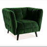 Кресло CASTELLO 1 Velvet Bluvel 78  Signal (зеленый)