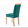 Стул кухонный Halmar CLARION Monolith 37 (зеленый/дуб медовый)