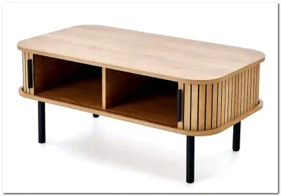 Стол журнальный Halmar ANGELINA (натуральный/черный)