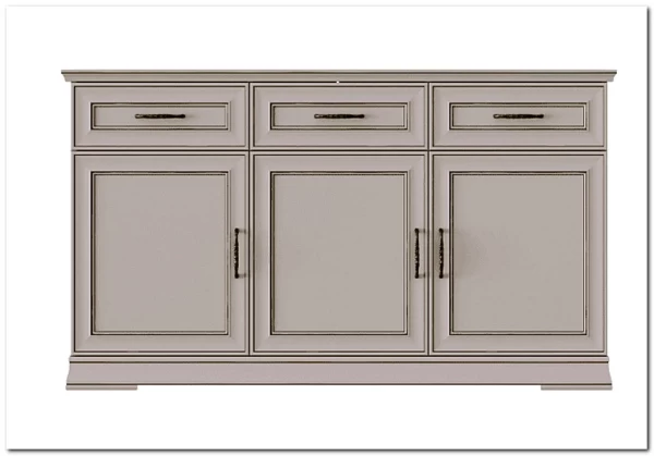 Тумба-комод Флоренция KOM3D3S персидский жемчуг БРВ